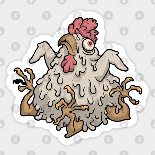 Chicken Sludge Sticker by JenniferSmith